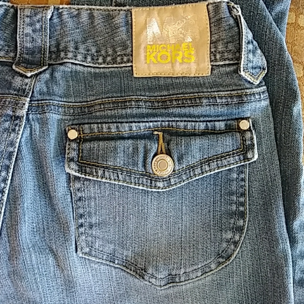 women jeans Sz 4 soft Michael Kors MK Cotton spandex material b22 pants